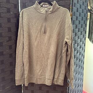 Peter Millar Sage Green Half Zip Sweater Size L